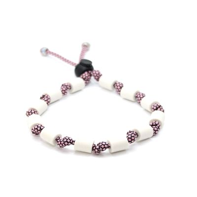 EM Ceramic Collar for Dogs, Classic - Rose Pink Diamonds