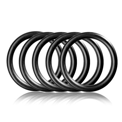 Ganzoo O-Ring Metal 38 mm Inner Diameter, 5 pcs Black