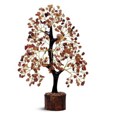 YATHABI Carnelian Chakra Tree Crystal Bonsai Feng Shui Decor