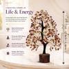 YATHABI Carnelian Chakra Tree Crystal Bonsai Feng Shui Decor view 2