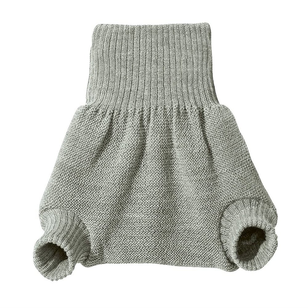 Disana Wool Diaper Cover, 100% Organic Merino Wool, GOTS & IVN Best, Gray, Size 98–104
