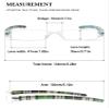 VEVESMUNDO Compact Floral Rimless Reading Glasses with Case view 2