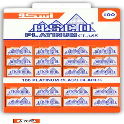 100 Asco Platinum Razor Blades