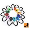 Rocutus 12-Pack Colorful Pet Training Clickers, Oval, with Wrist Straps view 1