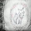Embroidered Baby Pillow with Fox view 2