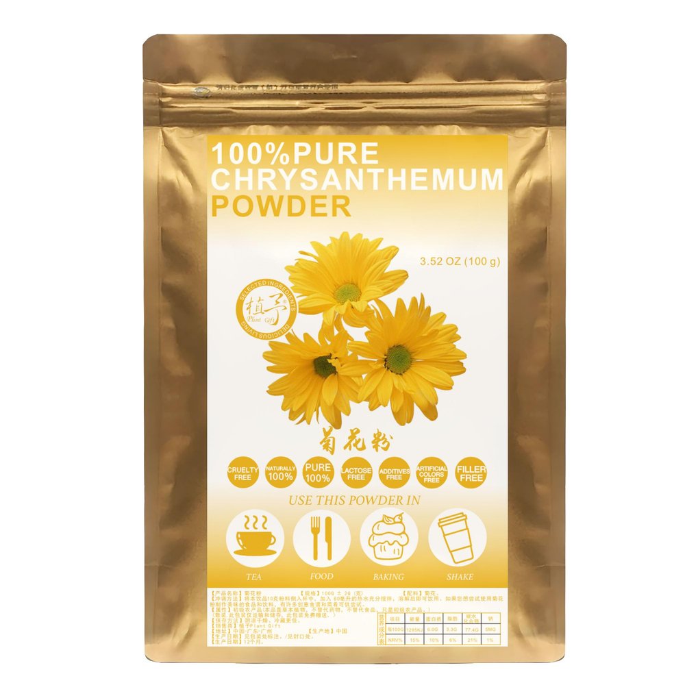 Plant Gift 100% Pure Chrysanthemum Powder for Drinks, 100 g/3.25 oz