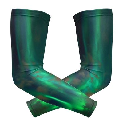 MONTOJ Green Northern Lights Sun Protection Arm Sleeves