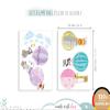 Little Deco Hot Air Balloons with Animals, Pink, Green, Purple DL214-2 view 4
