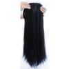 3D Fluffy Crown Topper, Natural Look, Clip-In Mono Base, Straight Natural Black view 2
