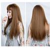 3D Fluffy Crown Topper, Natural Look, Clip-In Mono Base, Straight Natural Black view 4
