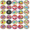 40th Birthday Edible Cupcake Toppers, Wafer Paper, Fairy Design, 30-Pack view 1
