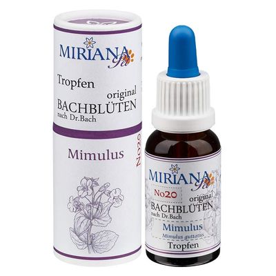 Bach Flower Remedy No. 20 Mimulus – 20 ml Essence – MirianaPet for Pets