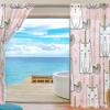 Hand-Drawn Cute Cats Unicorn Sheer Curtain Panels, 78 Inches Long, Set of 2 view 4