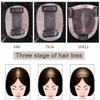 Natural-Look Handcrafted Full Lace Base Human Hair Topper for Women view 4
