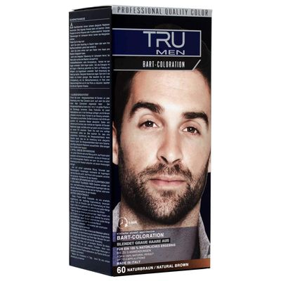 TRU Men Beard Color 30 ml, Shade 60 Natural Brown