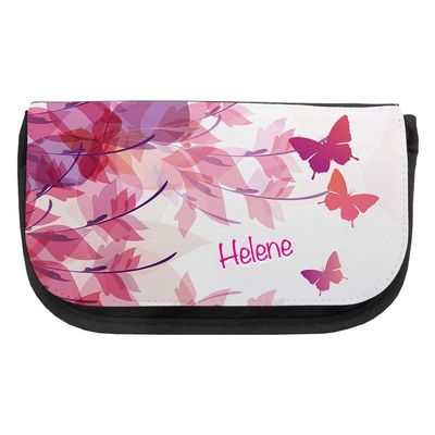 Cosmetic Bag with the Name Helene and Butterfly Design