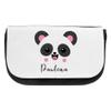 Cosmetic Bag with the Name Paulina and Panda Motif | Makeup Bag | Many Names Available view 1
