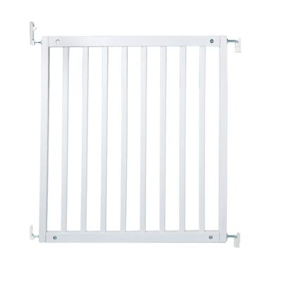 Safetots No-Trip Wooden Safety Gate, White, 72–79 cm