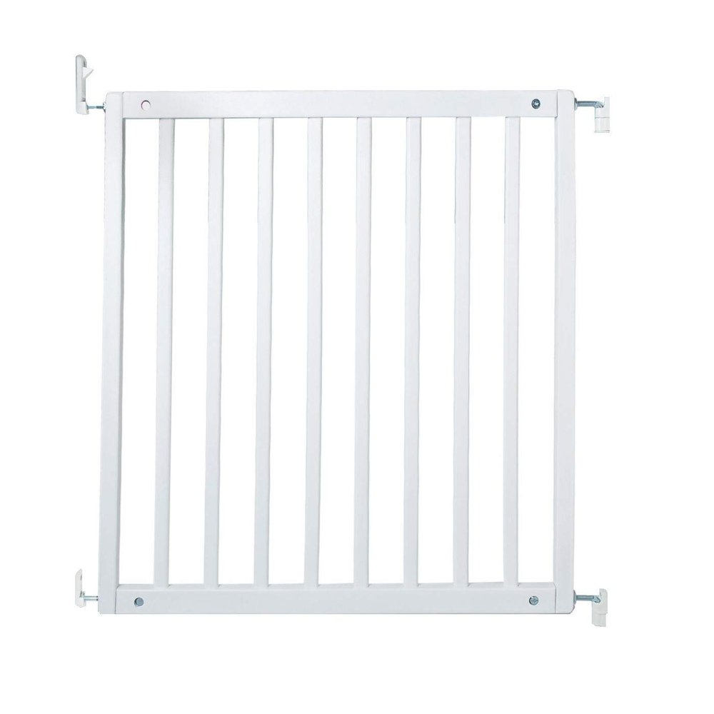 Safetots No-Trip Wooden Safety Gate, White, 72–79 cm