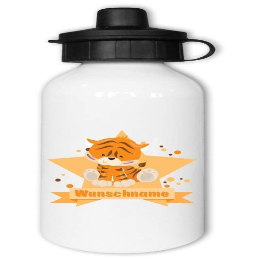 Samunshi Kids' Water Bottle with Personalized Tiger Design