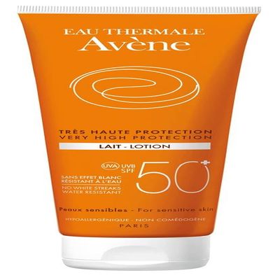 Avène SPF50+ Moisturizing Anti-Dryness Sunscreen Milk for Sensitive Skin, 100 ml