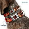 Buckle-Down Dog Collar, Seat Belt Buckle, Deadpool Kills Deadpool 2 Dynamite Chimichanga, Multicolor, 3.8 cm Wide, Fits 45.7–81.3 cm Neck, Size L (DC-WDP030-WL) view 2