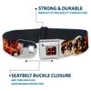 Buckle-Down Dog Collar, Seat Belt Buckle, Deadpool Kills Deadpool 2 Dynamite Chimichanga, Multicolor, 3.8 cm Wide, Fits 45.7–81.3 cm Neck, Size L (DC-WDP030-WL) view 4