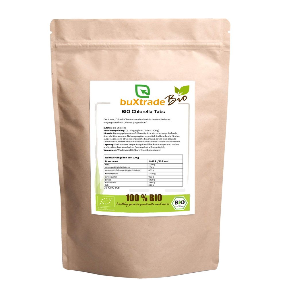 Organic Chlorella Tablets, Buxtrade, 10 kg