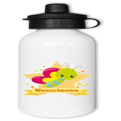 Samunshi Kids' Water Bottle with Personalized Butterfly Design