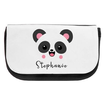 Stephanie Cosmetic Bag with Panda Motif – Multiple Names Available