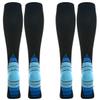 2 Pairs Compression Socks, Knee-High Support Running Socks for Women & Men, M, Blue view 1