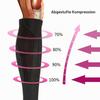 5 Pairs Compression Knee-High Support Running Socks for Women & Men, Black & Brown, Size M view 2