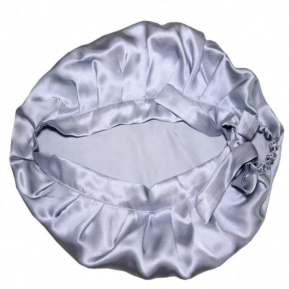 Ulalaza Silk Flat Sleep Cap for Natural, Curly, and Thinning Hair