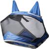 Harrison Howard CareMaster Pro Luminous Horse Fly Mask, UV Protection, Fleece Padding, Ear Covers, Navy, Thoroughbred (M) view 2