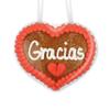 Gingerbread Heart with “Gracias” Message, 8 cm – Thoughtful Gift view 1