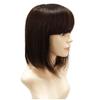 Susanki Remy Human Hair Topper with Bangs, for Women with Alopecia, 30.5 cm, Clip-In, Black view 1