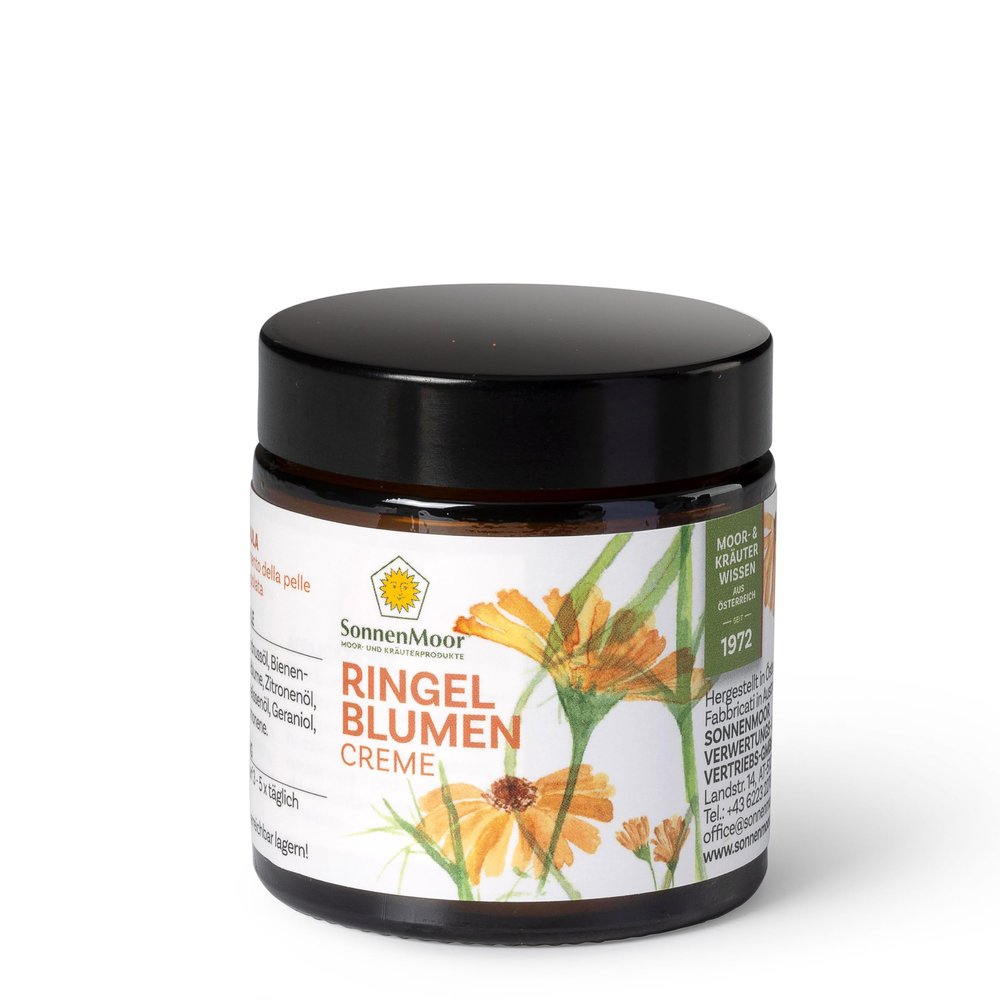 Calendula Ointment 90 g - Natural Cosmetic Care for Dry, Rough and Cracked Skin - Jar