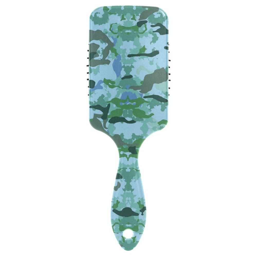 MONTOJ Professional Aqua Camouflage Hair Brush with Cushion Base and Nylon Bristles