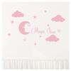 Personalizable Name Stickers | Moon and Clouds | Nursery Wall Decor | 2 Sheets, 25 x 30 cm and 40 x 30 cm | Powder Pink view 4