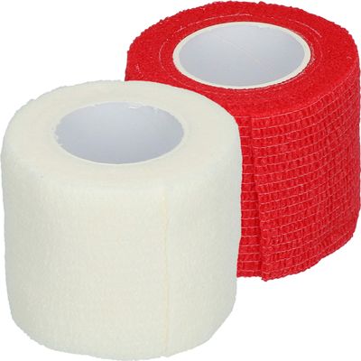 Animals Care Self-Adhesive Bandage for Pets - 5cm Wide, 4.5m Long - Red