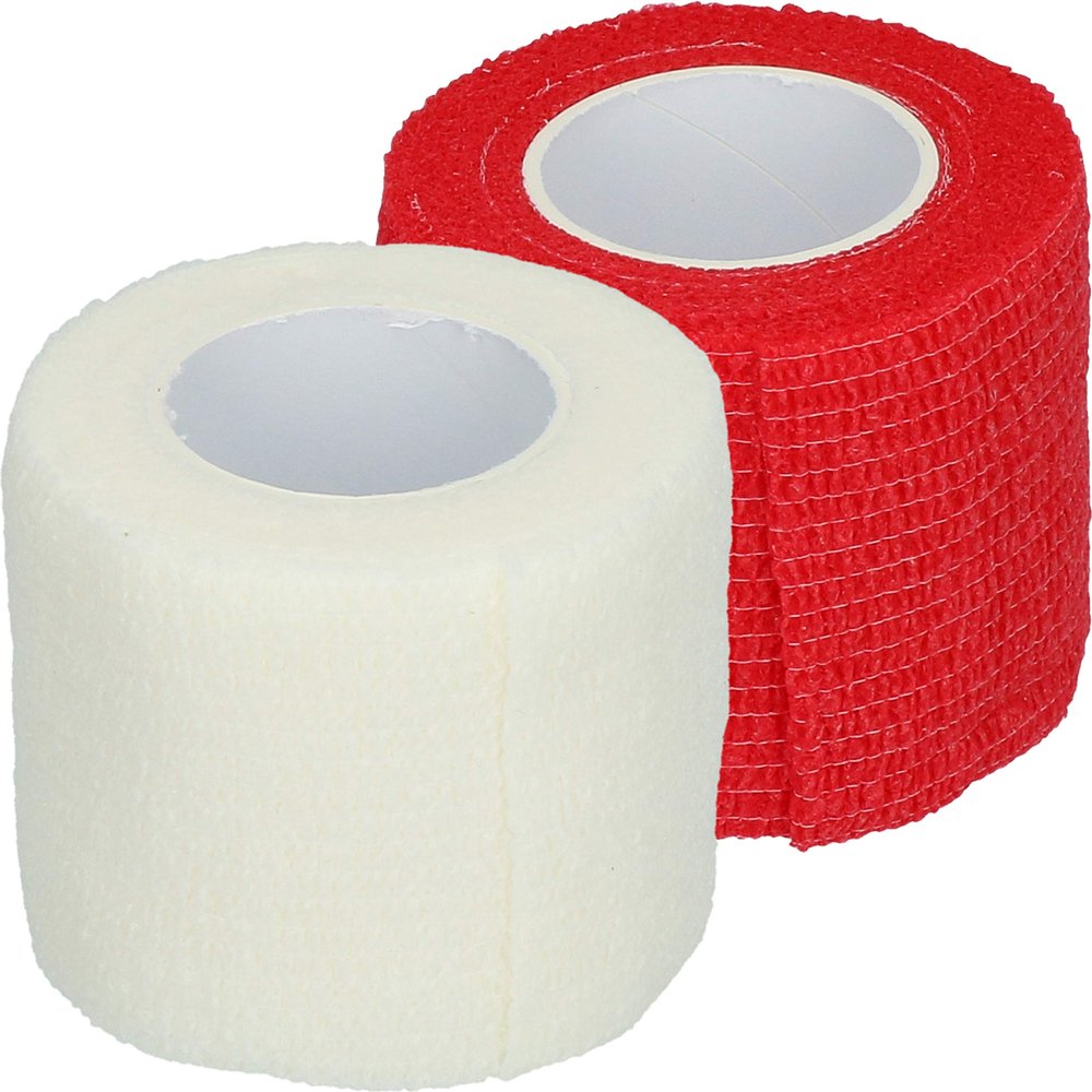 Animals Care Self-Adhesive Bandage for Pets - 5cm Wide, 4.5m Long - Red