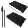 200-Piece Disposable Eyelash and Lip Brush Set, Portable Black view 1
