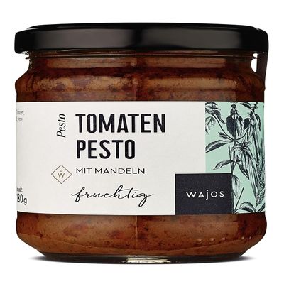 Wajos Tomato Pesto with Sun-Dried Tomatoes & Almonds, 180 g