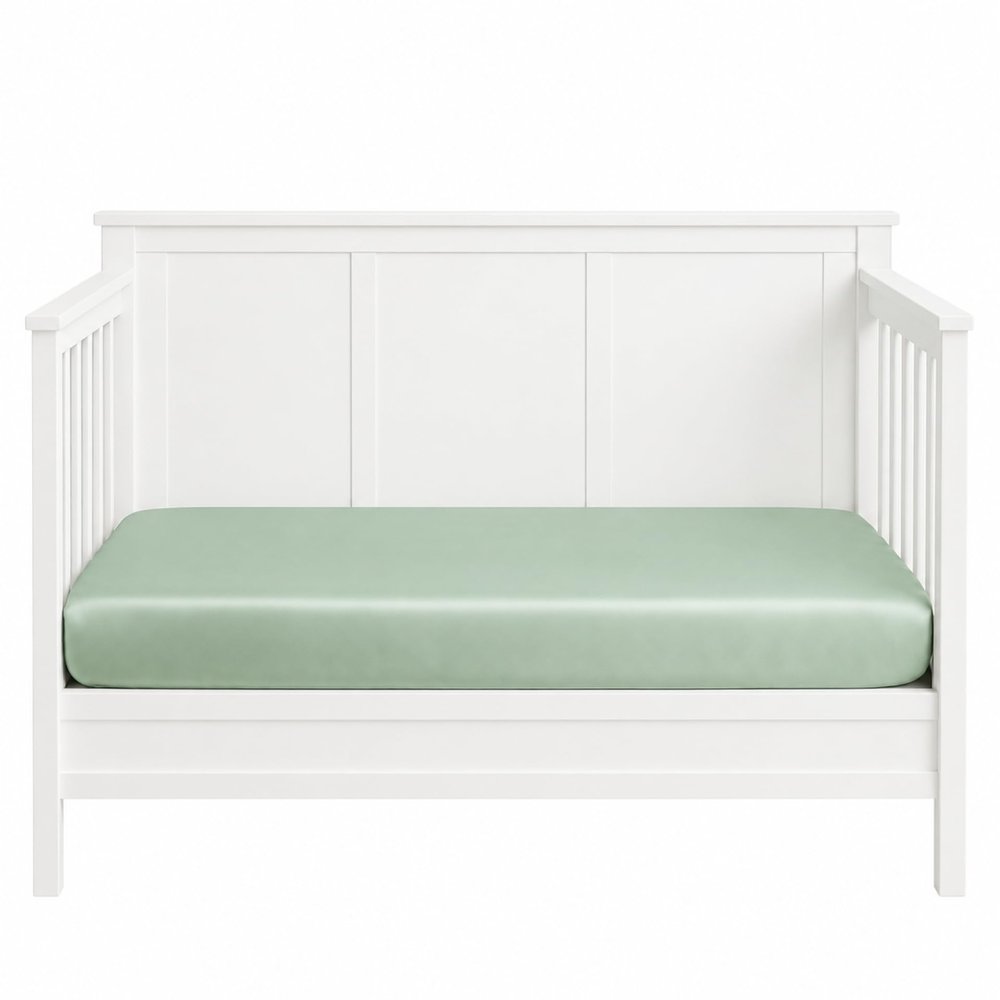 Mulberry Park 19 Momme Grade 6A Silk Fitted Crib Sheet, 100% Mulberry Silk, 28 x 52 in