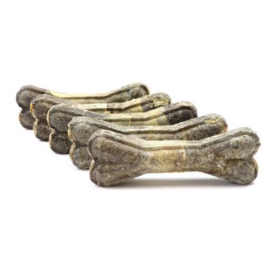 DOGBOSS 100% Natural Dog Chew Bones, Beef Hide with Cod, 5 pcs, 22 cm
