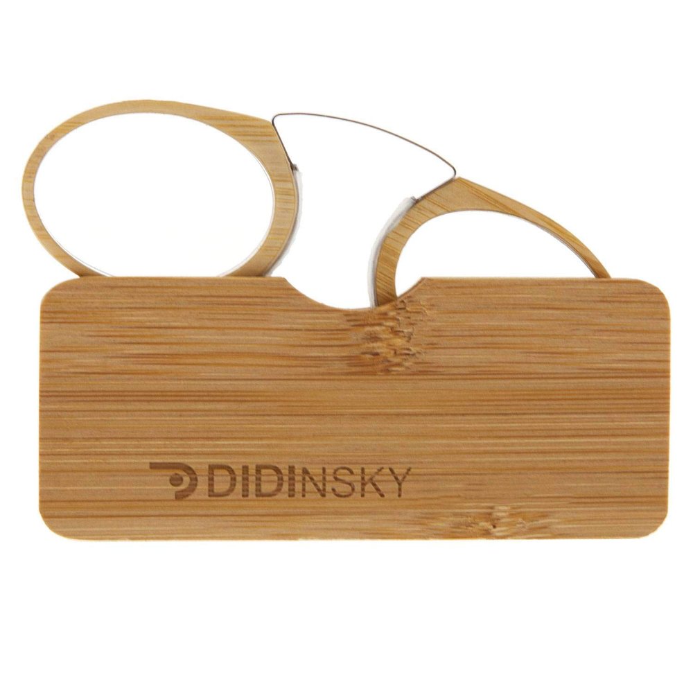 DIDINSKY Orsay Rimless Reading Glasses, Bambu +2.5