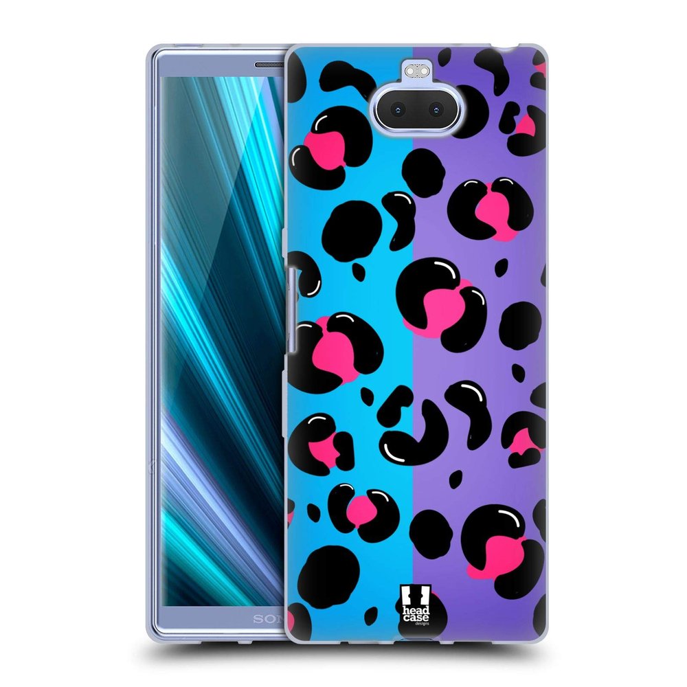 Head Case Designs Leopard Print Nail Art Soft Gel Phone Case for Sony Xperia XA3 Ultra / 10+