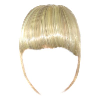 Battnot Women's Short Clip-In Bangs Hairpiece, High-Temperature Fiber, 15 cm, Gold