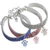 BT Bear Rhinestone Elastic Pet Collar with Paw Pendant for Cats and Small Dogs, Size M: 25 cm, Pink view 2