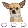 BT Bear Rhinestone Elastic Pet Collar with Paw Pendant for Cats and Small Dogs, Size M: 25 cm, Pink view 3
